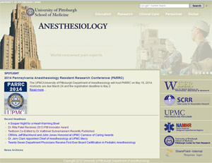 University of Pittsburgh, School of Medicine, Department of Anesthesiology